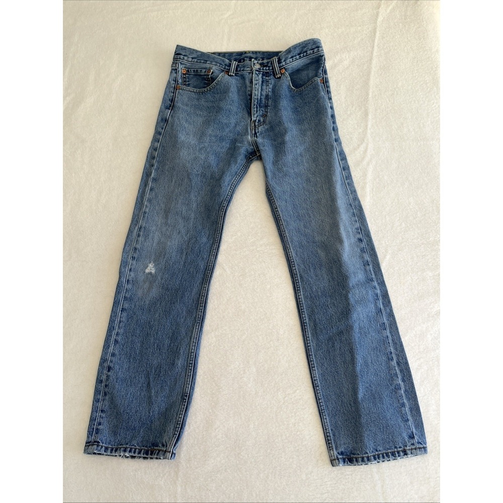 Levi's 505 Jeans Men's 33x32 (32x29 Actual Size) Blue Denim Straight Leg